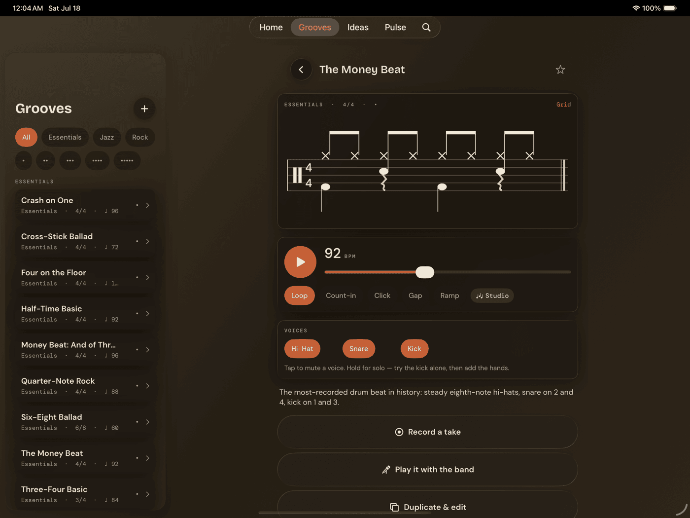 Drum Buddha on iPad