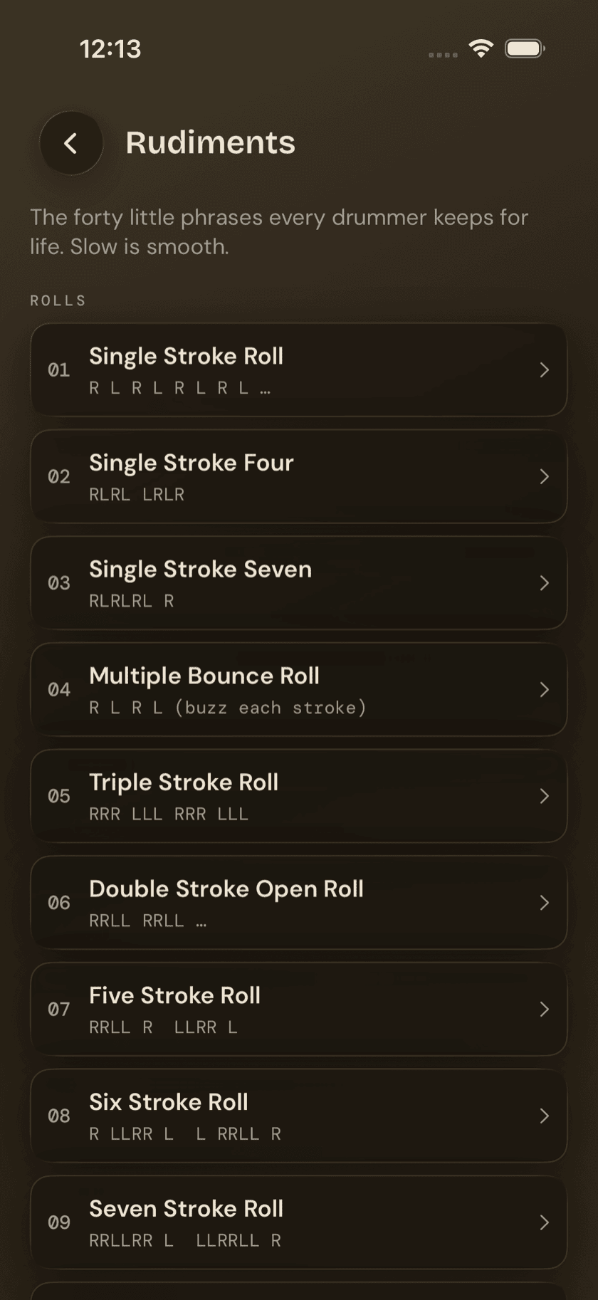 Drum Buddha Rudiments