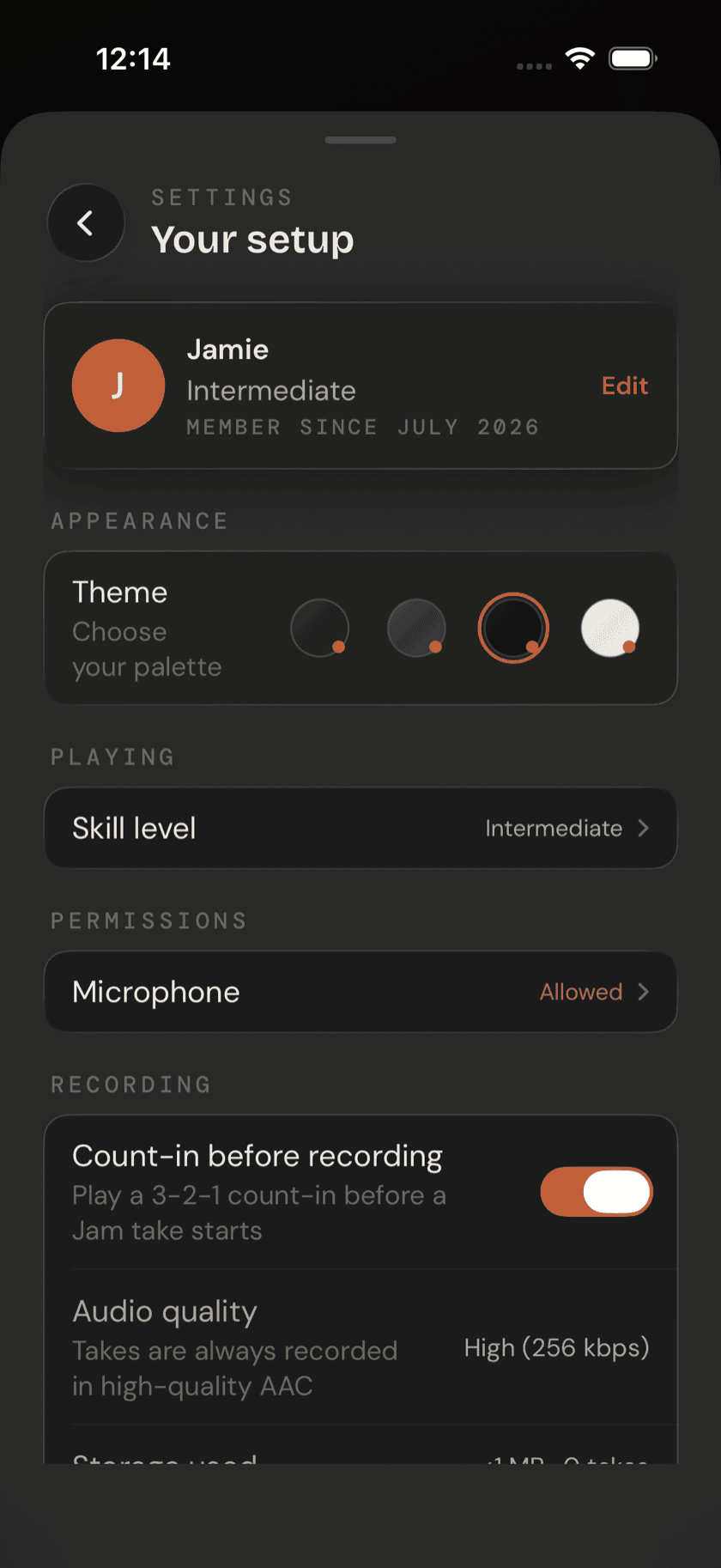 Drum Buddha Settings, Permissions section